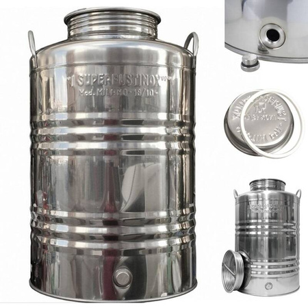 Beczka inox ze stali nierdzewnej zbiornik 50l