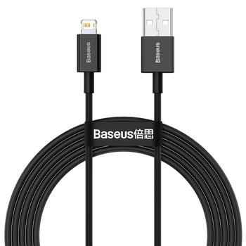 Kabel Lightning USB 2,4A 2m Baseus czarny